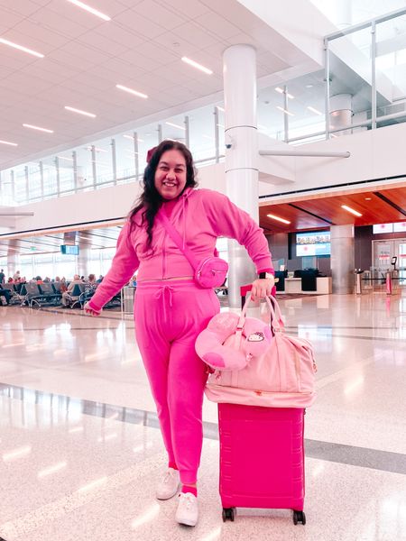 Hot Pink Travel OOTD & Photo Dump! 🩷✈️ LAX to MNL baby! 🛫 When I went back to Manila in April, I went all out with my all hot pink outfit with matching hot pink luggage. 💖 It was my first time traveling back home after 5 years. 😊 Of course I took my travel buddy. 🧸 And my dad too. 👴🏻 It was so fun getting to fly back home and surprise my family. ✨ Honestly this was such a comfy travel outfit and yes I did get ask if pink was my fave color. This was before the Barbie movie came out so let alone if it was already released. 😅

#LTKcurves #LTKtravel