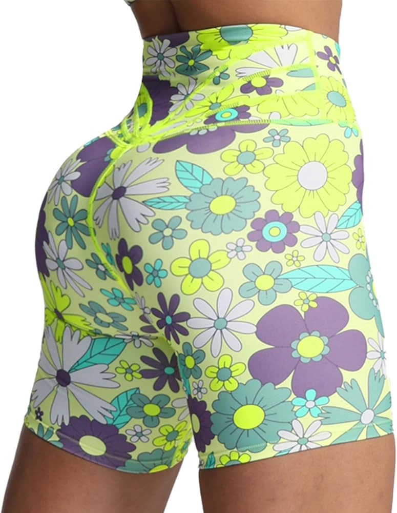 Aoxjox Trinity Workout Biker Shorts for Women Tummy Control High Waisted Exercise Athletic Gym Ru... | Amazon (US)