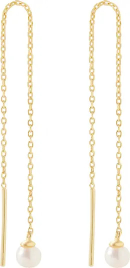 Pearl Threader Earrings - Abrielle | Nordstrom