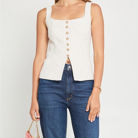 Elegant White Button-Down Women's Top | Poshmark