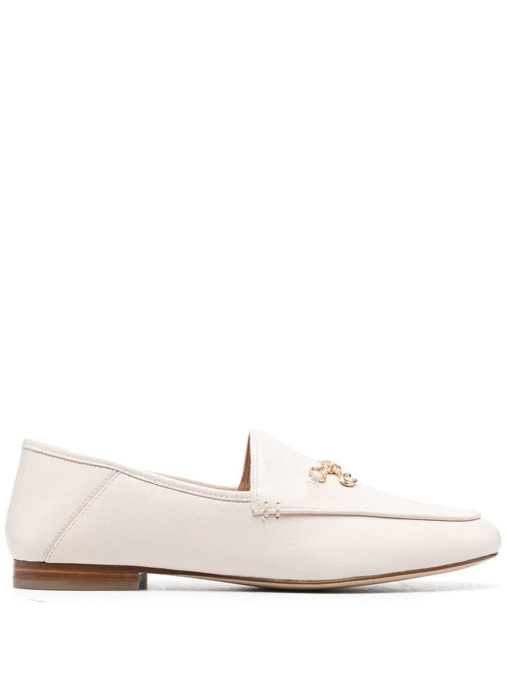 Coach Hannah chain-strap leather loafers - Neutrals | Farfetch Global