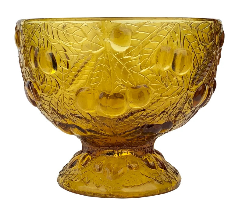 1934-1938 Rudolf Schrötter Large Footed Bowl Jardiniere Cherry Cherries Josef Inwald Barolac Gla... | Etsy (US)