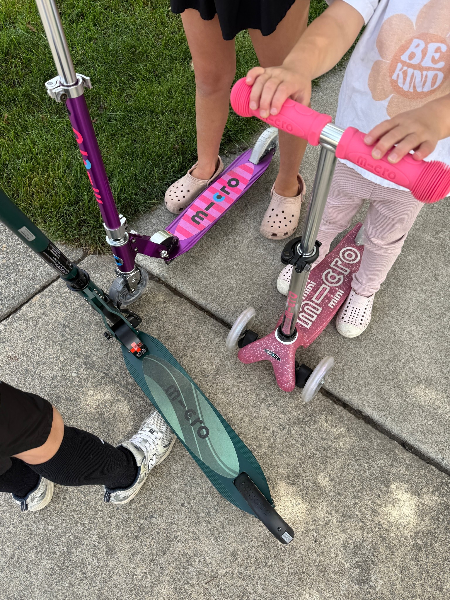 The Micro scooters I have for my kids! 