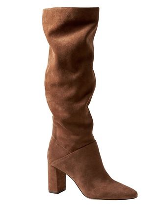 Suede Tall Slouchy Boot | Banana Republic US
