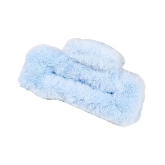 Joernso Women Large Hair Claw Soft Plush Rectangle Hair Clip Anti-slip Design Hair Pin Headwear H... | Walmart (US)