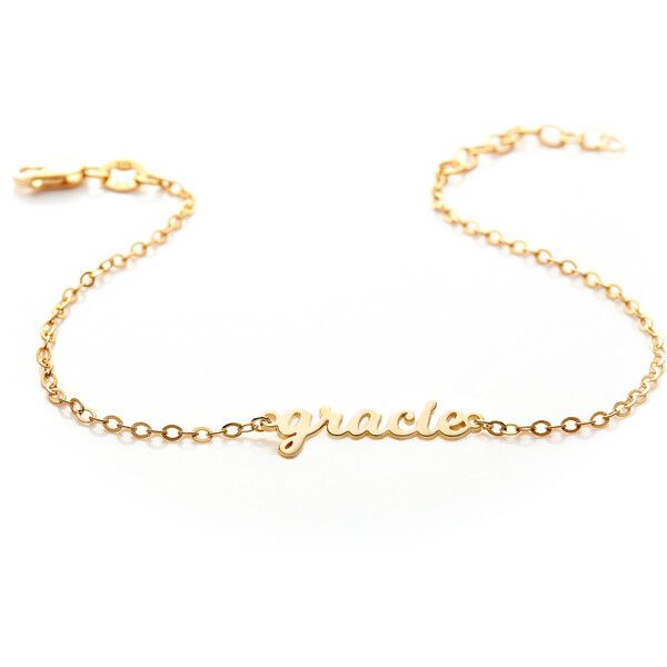 Gold Nameplate Bracelet | Maisonette
