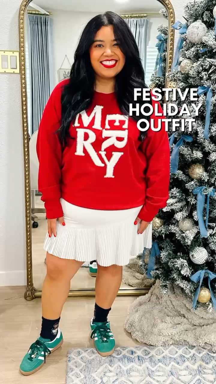 I love this Christmas sweater. It’s very soft and cozy. The letters have sequins so if you like a little sparkle this sweater is perfect!!! I’m wearing a size XXL

Winter outfit, family photos, casual outfit, Christmas sweater, fall look, plus size, size 18, jeans, sneakers, boots, quilted vest, smiles and pearls

#LTKMidsize #LTKHoliday #LTKPlusSize
