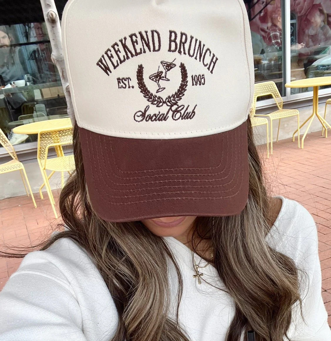 Weekend Brunch Club - Brown Vintage Trucker Hat | KenzKustomz