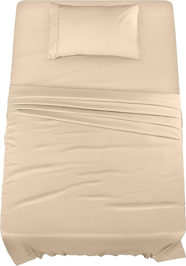 Utopia Bedding Twin Bed Sheets Set - 3 Piece Bedding - Brushed Microfiber - Shrinkage and Fade Re... | Amazon (US)