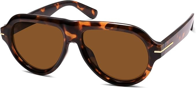 Polarized Aviator Sunglasses Trendy RetroWomens Mens 90s Classic Vintage Sun Glasses AR82379 | Amazon (US)