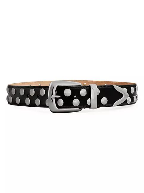 Bruno Studded Leather Belt | Saks Fifth Avenue