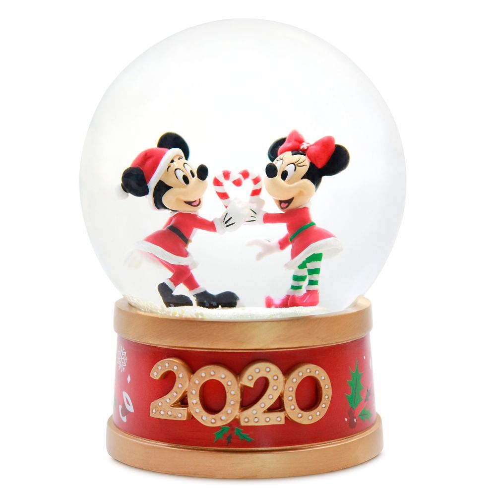 Mickey and Minnie Mouse Holiday Snowglobe 2020 | Disney Store