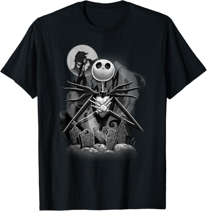 Disney Nightmare Before Christmas Jack Night Scene T-Shirt | Amazon (US)