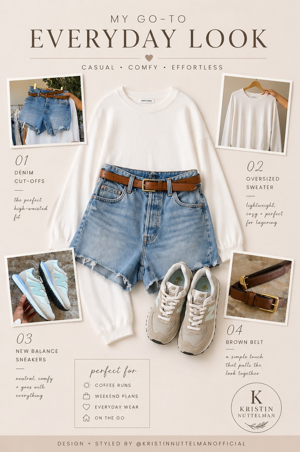 My go-to everyday look 🤎  

Simple, effortless, and the kind of outfit that always works.  
These are the pieces I reach for on repeat — comfy, neutral, and easy to style for anything from coffee runs to weekend plans.

Follow me on LTK @kristinnuttelmanofficial to shop the full look ✨

#LTKStyle #LTKFinds #LTKOutfit #LTKCasualStyle #LTKEverydayStyle #LTKNeutralStyle #LTKCapsuleWardrobe #LTKSimpleStyle #LTKMomStyle #LTKComfyStyle #LTKFashionFinds #LTKLook #LTKInspo #LTKTrending #LTKWearItLoveIt #LTKCloset #LTKUnder100 #LTKAffordableStyle #LTKDailyLook #LTKStyled

#LTKSeasonal #LTKU #LTKootd