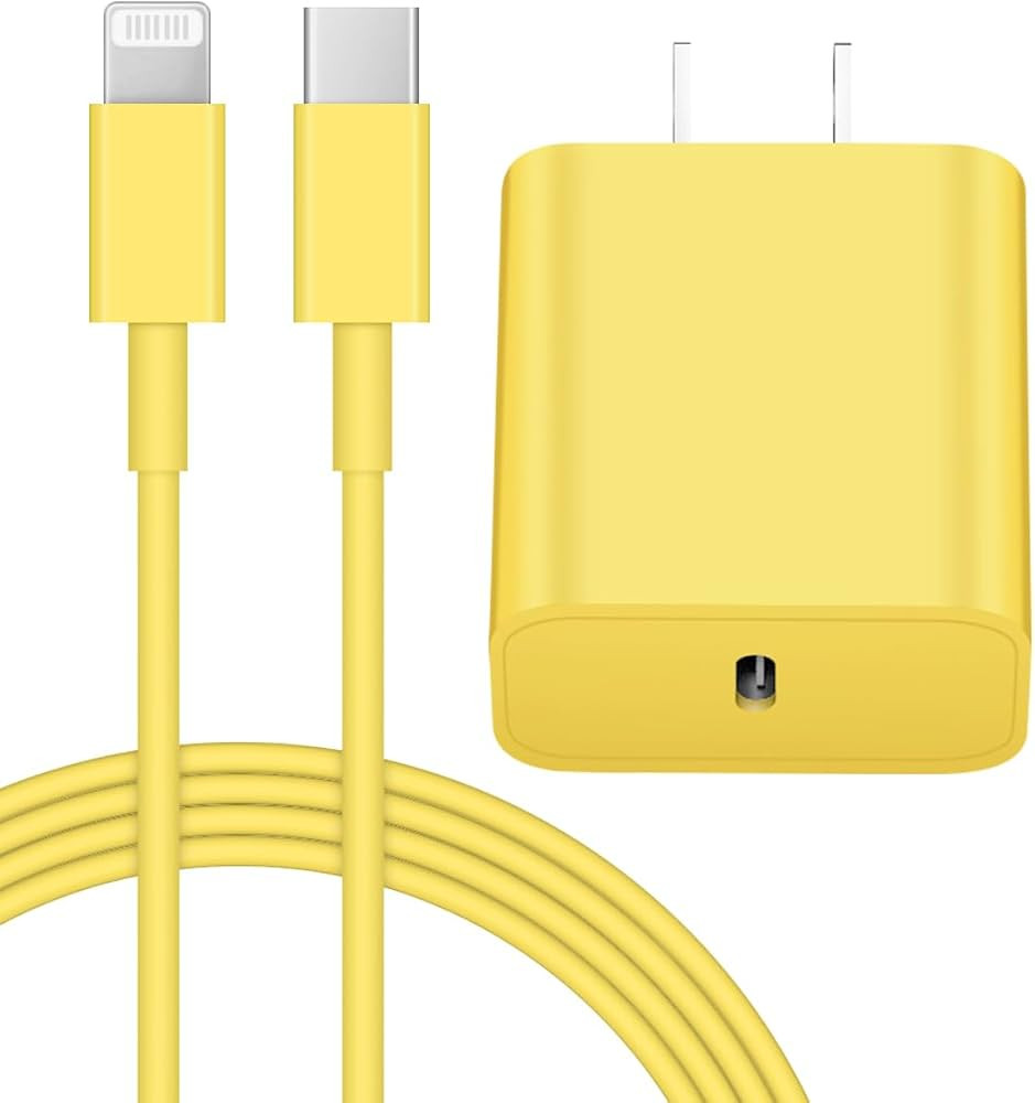 iPhone 14 13 12 Fast Charger 20W PD USB C Wall Charger with 6FT Fast Charging Cable for iPhone 14... | Amazon (US)