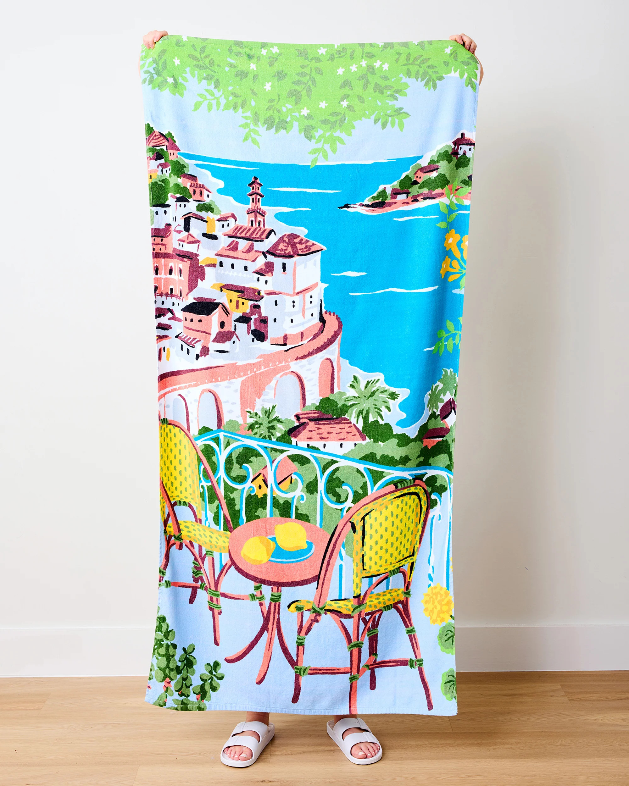 Amalfi Coast - Beach Towel - Blue | Printfresh