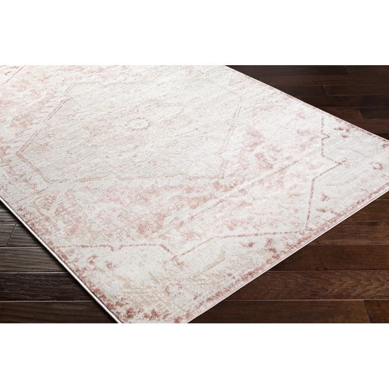 Cabello Oriental Area Rug in Pink/White | Wayfair North America