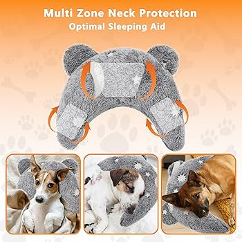 Pet Calming Pillow for Dogs, Soft U-Shaped Pillow Glow in The Dark, Joint Relief, Sleep Comfortab... | Amazon (US)