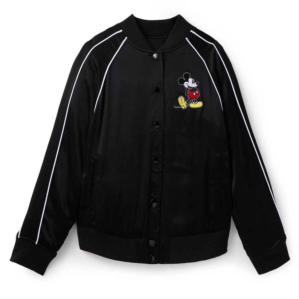 Mickey Mouse Satin Jacket for Adults | Disney Store