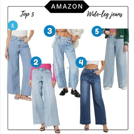 Wide leg jeans
Trending denim
Amazon spring 2024 style 
Outfit trends

#LTKU #LTKSeasonal #LTKStyleTip