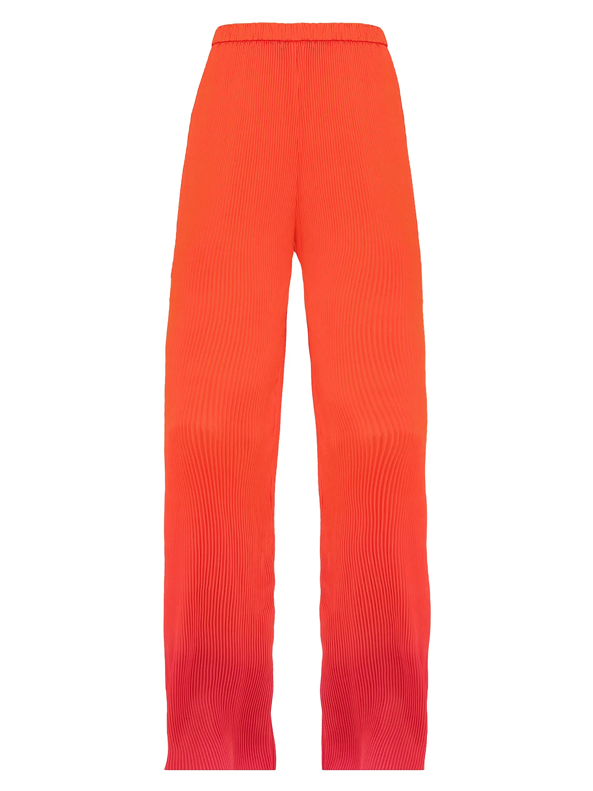 Atti Ombré Plissé Straight-Leg Pants | Saks Fifth Avenue