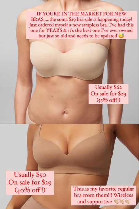 Soma bra sale!!!! All bras are $29!! 

#LTKFindsUnder50 #LTKSaleAlert