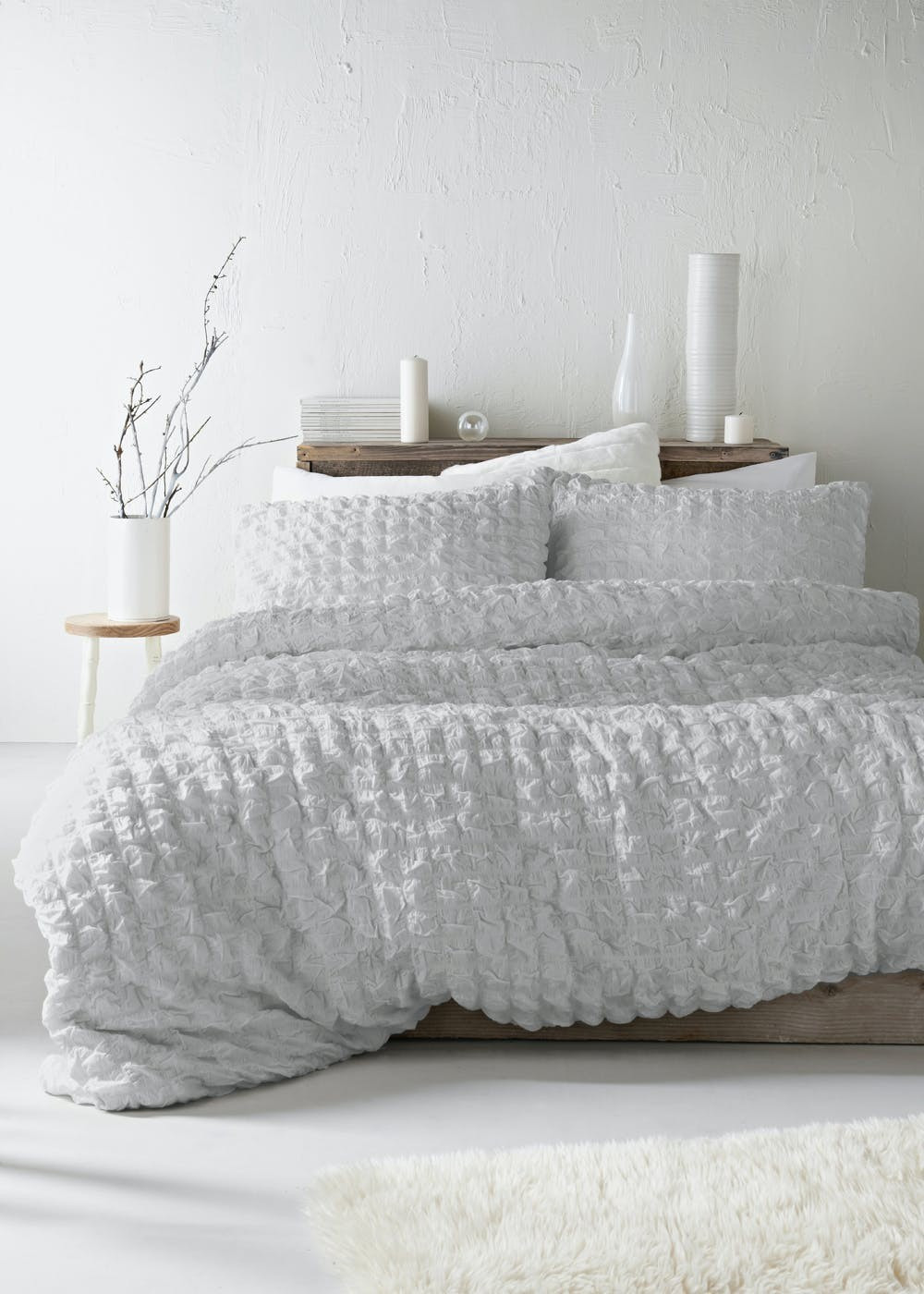 100% Cotton Seersucker Duvet Cover | Matalan (UK)