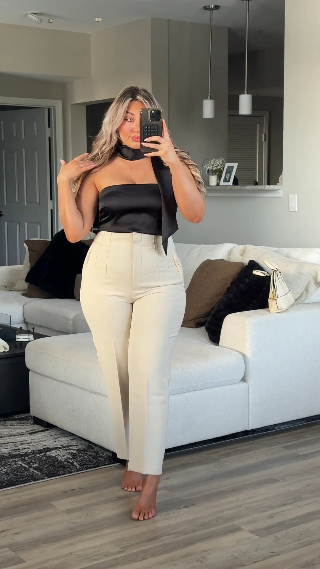Zara pants that fit your curves perfectly! They also come in different lengths for your height. 

Sizes:
Tops: medium
First pair of pants (shorter): large 
Second pair of pants (longer): XL
* size XL fits me best

#LTKWatchNow #LTKFindsUnder50 #LTKStyleTip