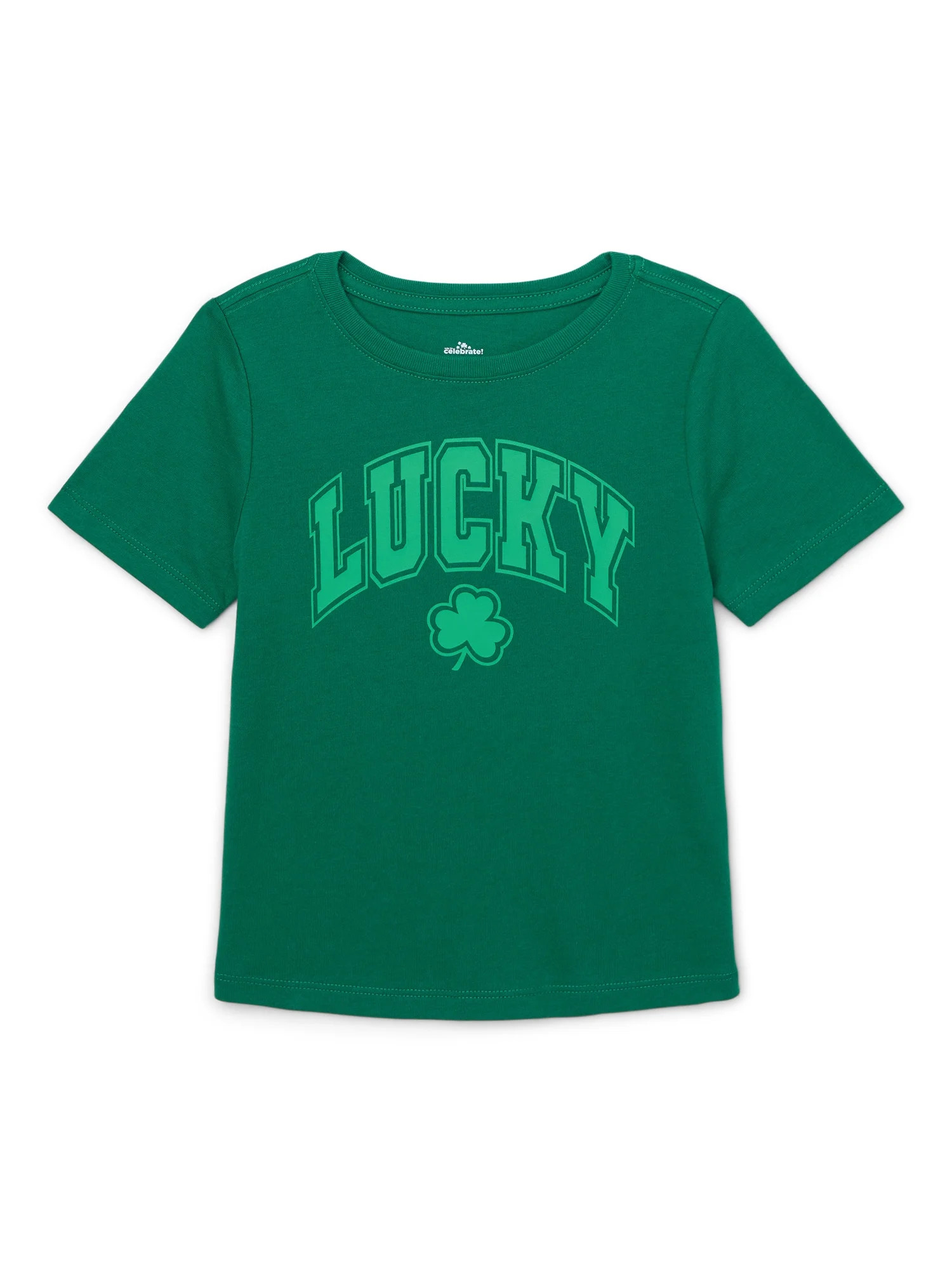 Way To Celebrate Toddler Girl St. Patrick's Day Short Sleeve Graphic T-Shirt, Sizes 18M-5T | Walmart (US)