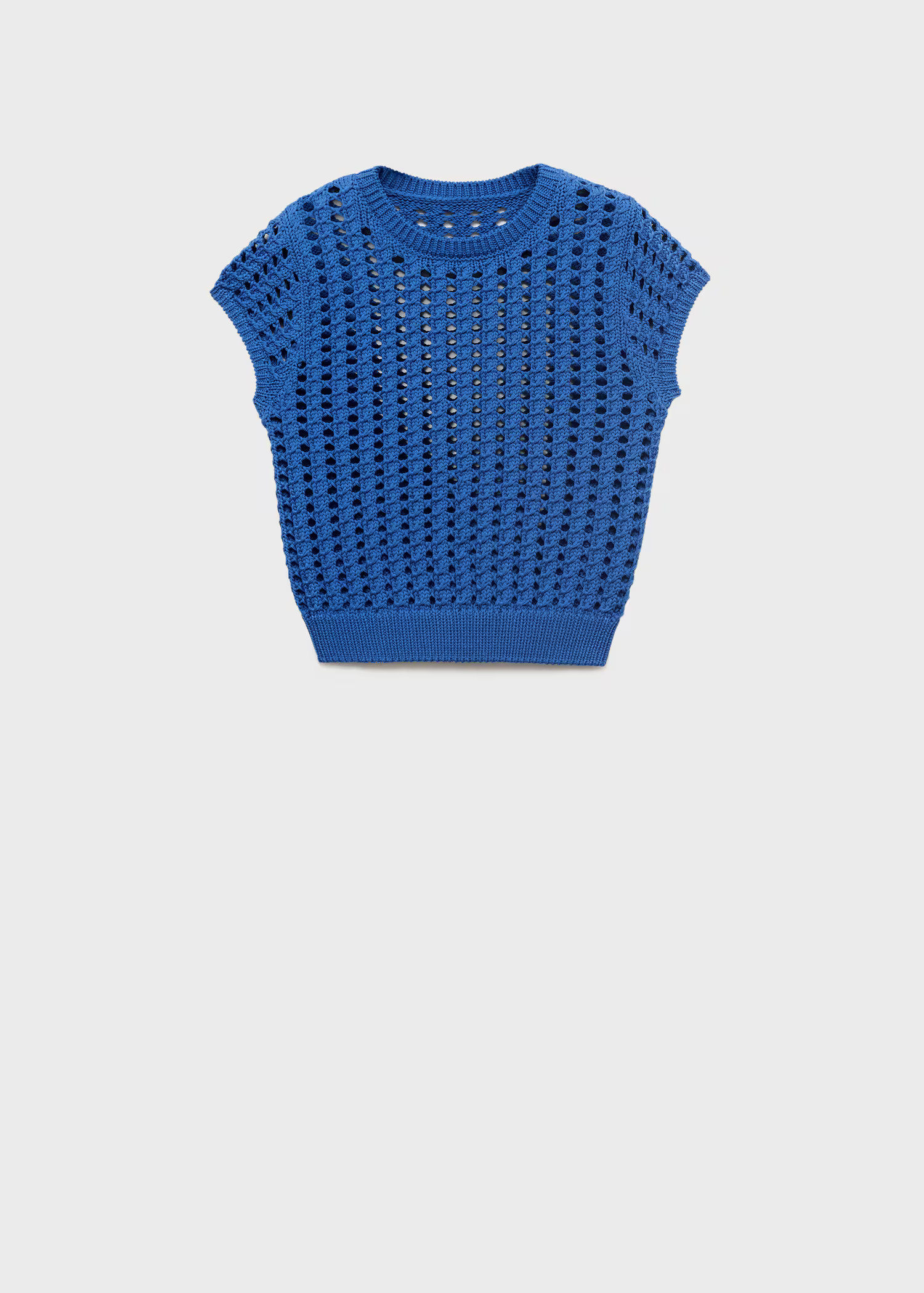Short-sleeved crochet sweater - Women | MANGO USA | Mango (US/MX/AU)