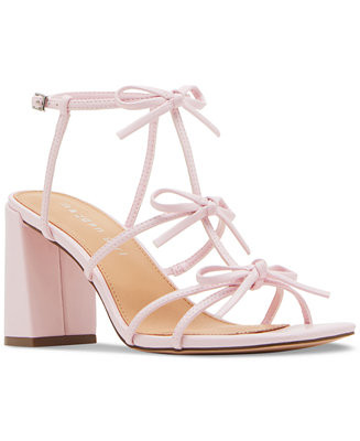 Lovely Bow Strappy Block-Heel Dress Sandals | Macy's