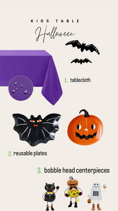 Kids Halloween table 

#tablesetting
#tablescape
#kidstable
#kidshalloweentable


#LTKSeasonal #LTKparties #LTKkids