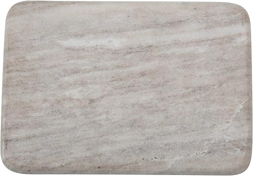 Creative Co-Op Contemporary Reversible Cheese Cutting Board, 10" x 7", Beige & White | Amazon (US)