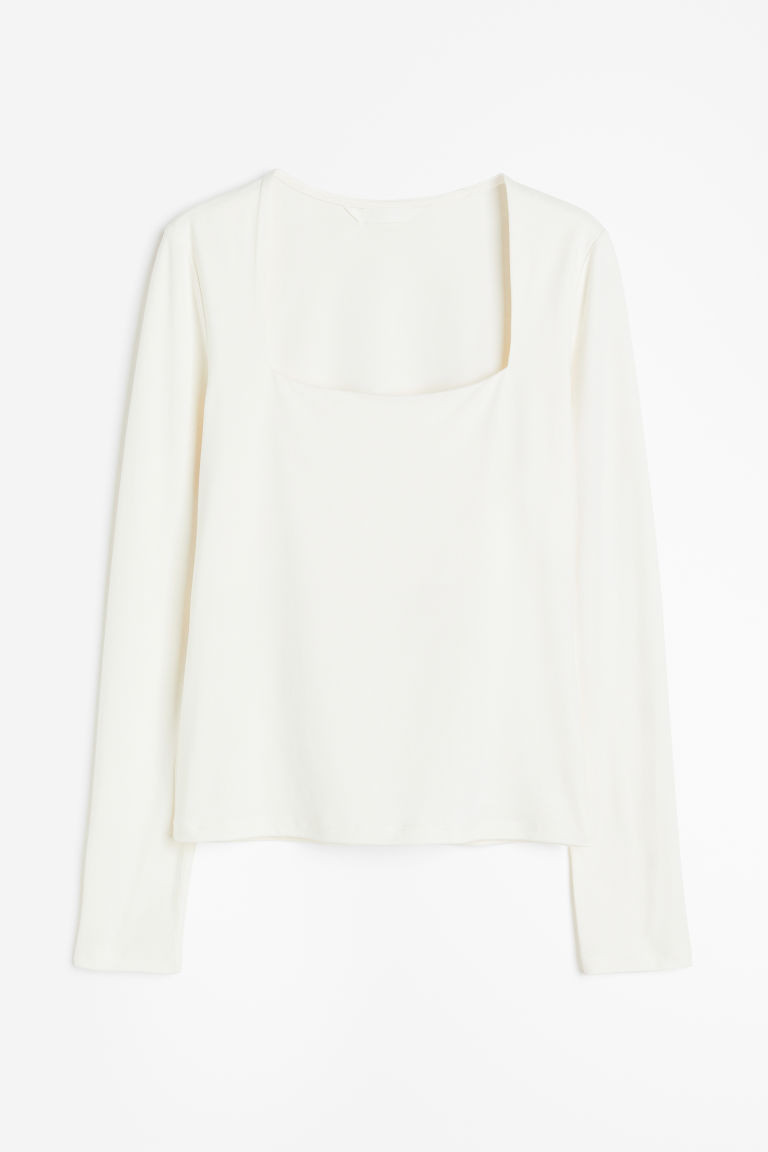 Long-sleeved Jersey Top | H&M (US + CA)