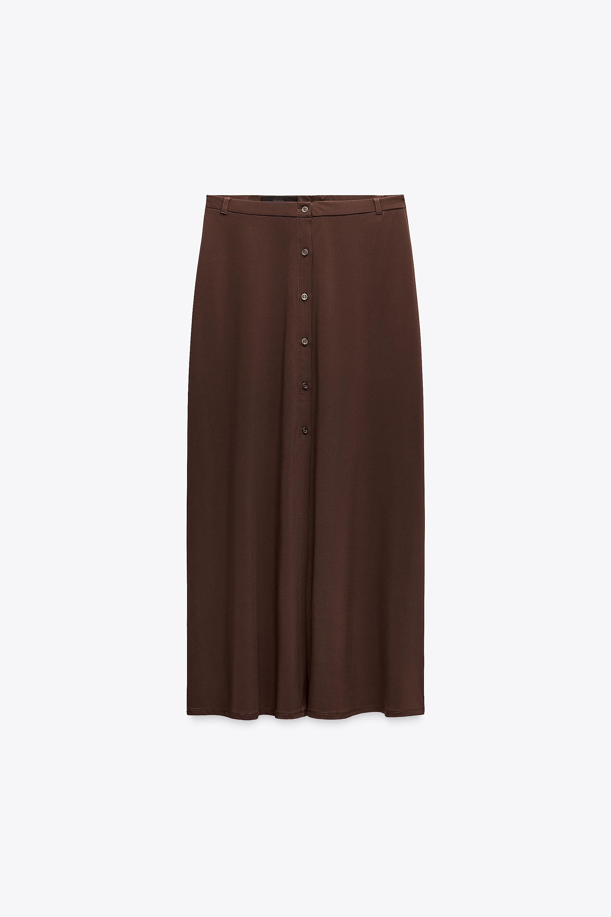 MIDI BUTTONED SKIRT | Zara US