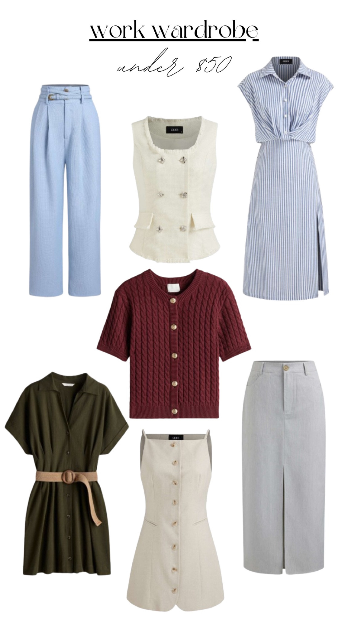 Work outfits, business casual, workwear, fall dresses, summer dresses, affordable clothes, H&M haul, linen pants, Amazon finds, Amazon haul, teacher outfit 

#LTKStyleTip #LTKBacktoSchool #LTKWorkwear