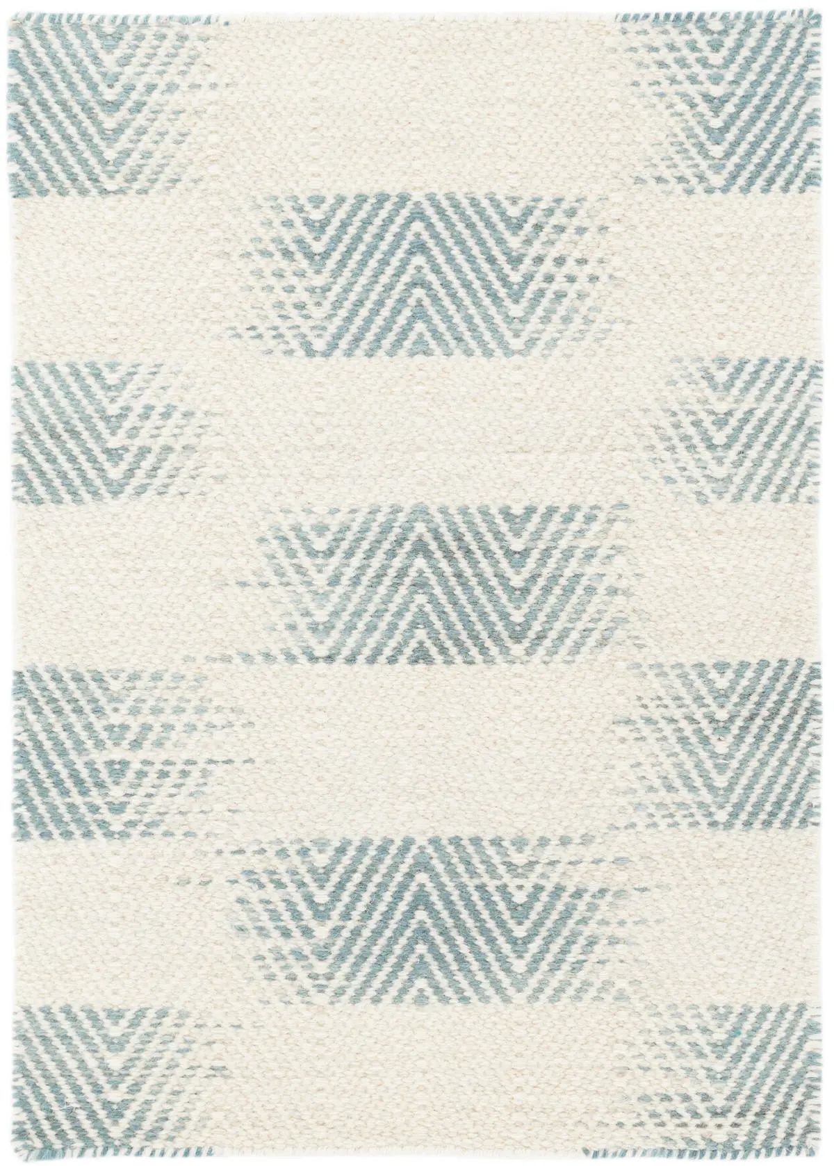 Tansy Blue Woven Wool Rug | Annie Selke