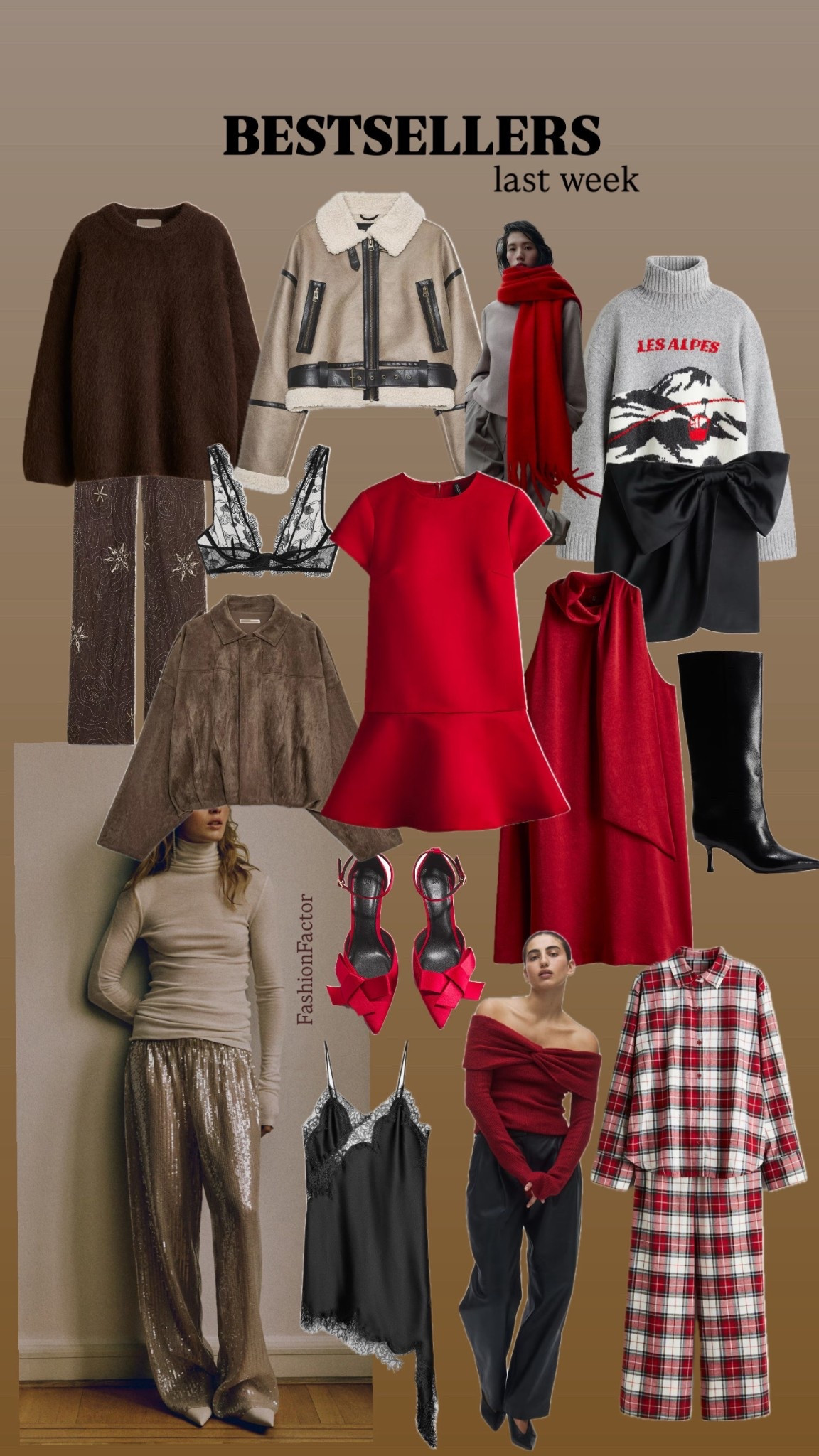 Bestsellers- most loved by you last week 🤍 Suede jacket, Christmas cotton flannel pajamas, sequin pants, off shoulder sweater, high knee boots, jaquard knit turtleneck sweater, oversized mohair blend sweater, lace underwire bra, short double faced jacket, satin red dress, red high heels, scarf collar dress, lace trim satin dress, bow detail mini skirt, party outfit, elevated casual style, ...

#LTKFindsUnder50 #LTKHoliday #LTKFindsUnder100