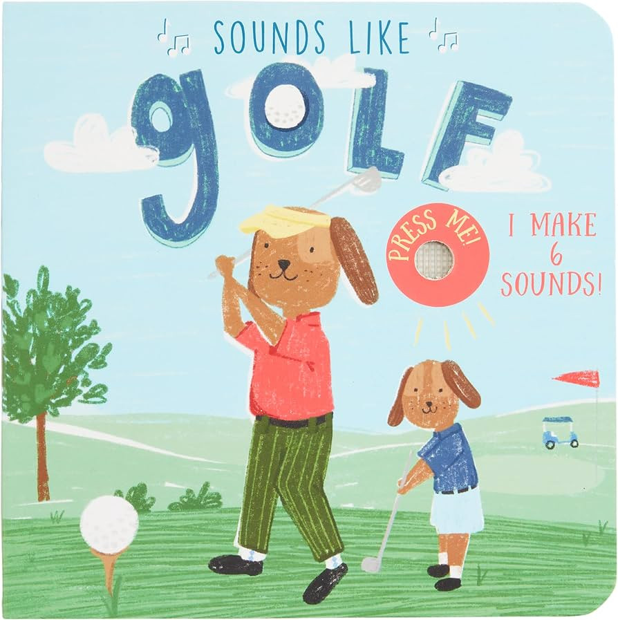 Mud Pie Kids Sounds Like Golf Board Book; 6 1/4" X 6 1/4" | Amazon (US)