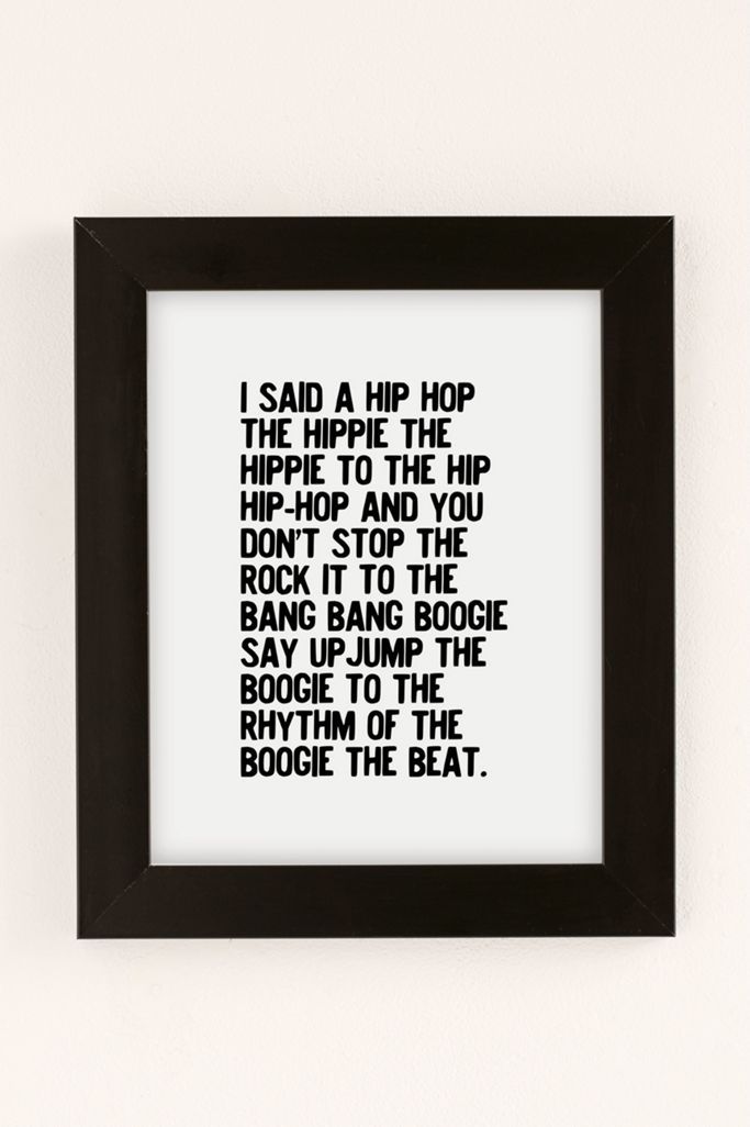 Honeymoon Hotel Rapper's Delight Art Print | Urban Outfitters (US and RoW)