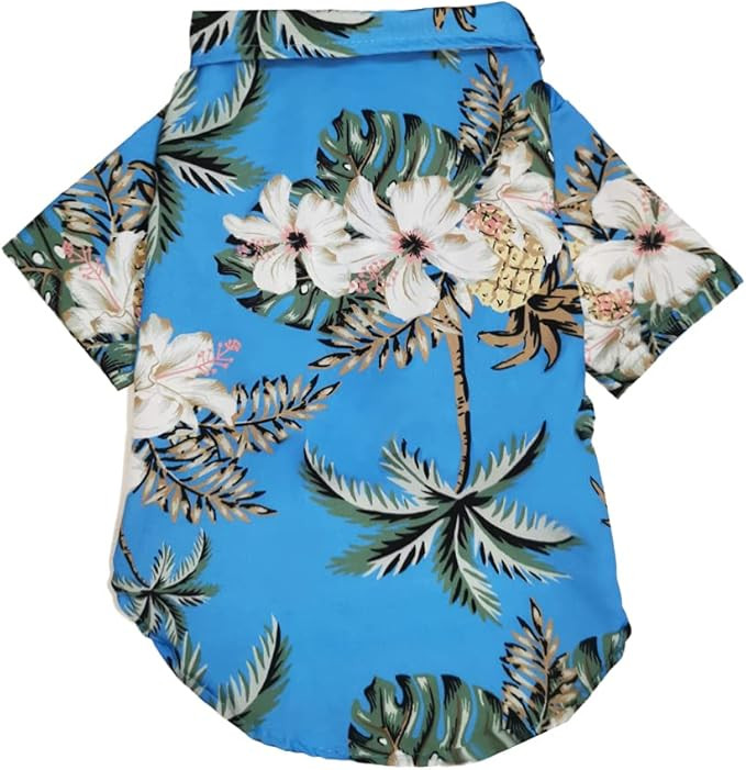 LHYZ PARK Hawaiian Beach Print Pet Dog Cat T-Shirts Cute for Small to Medium Dog Cats Cool Summer... | Amazon (US)