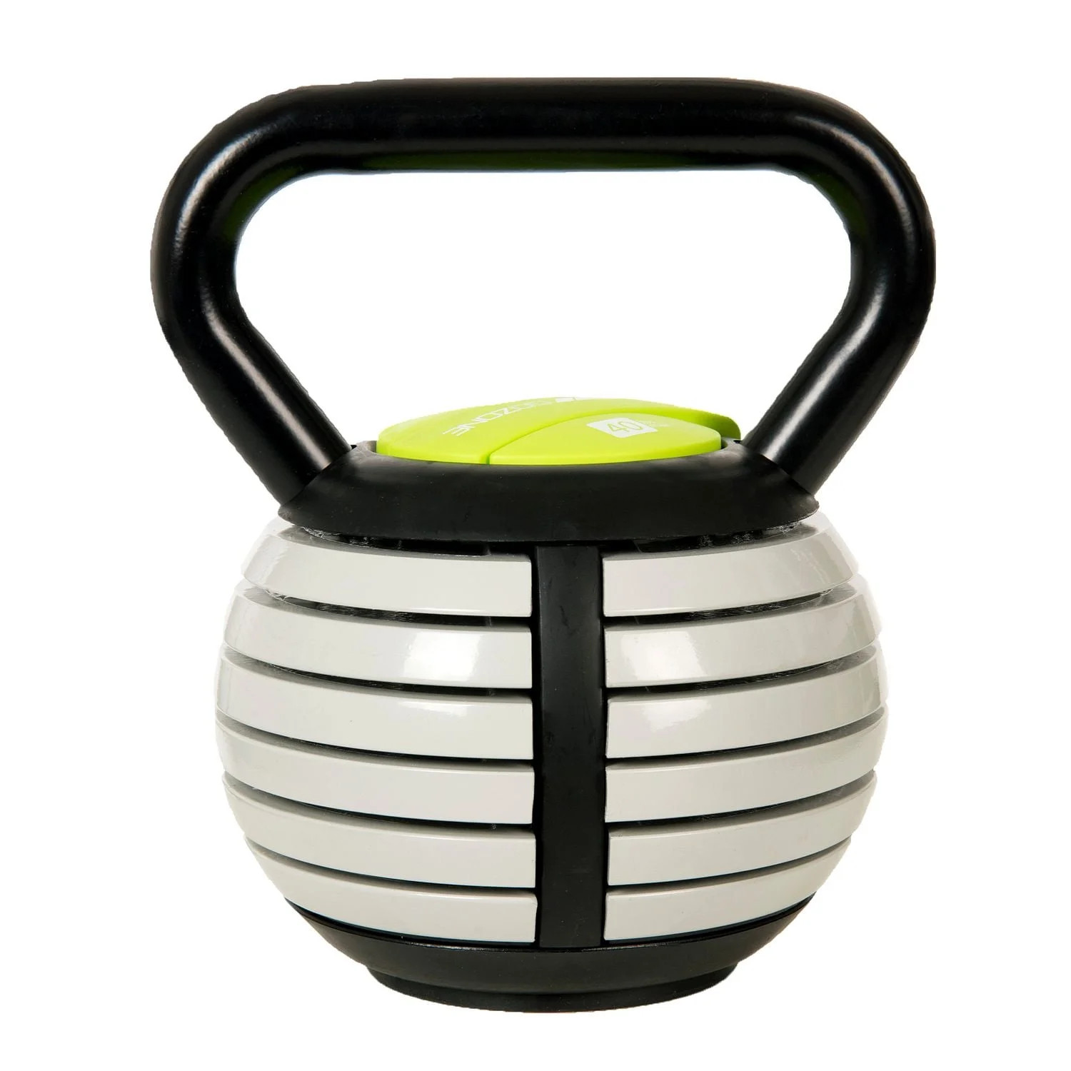 GoZone 5lb-40lb Adjustable Kettlebell – Black/Grey/Green, Space-saving design - Walmart.ca | Walmart (CA)