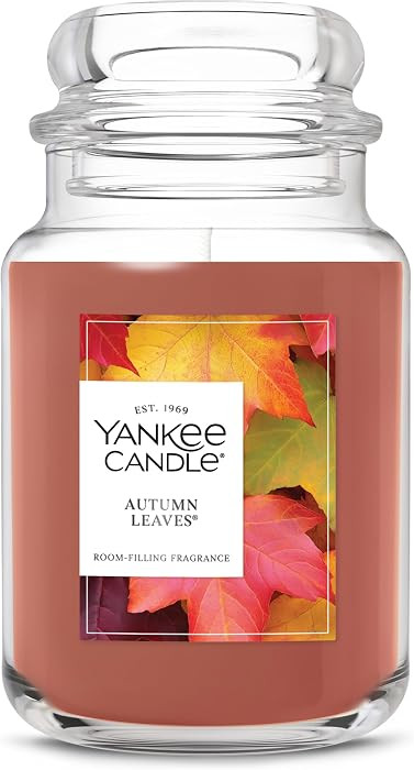 Yankee Candle Autumn Leaves Scented Candle, 22oz Large Jar | Amazon (US)