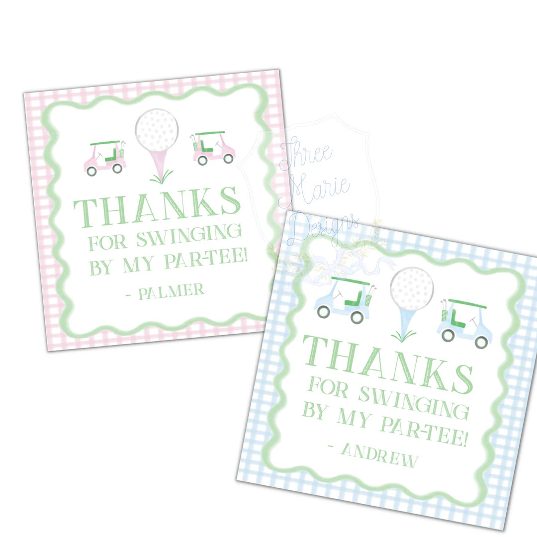 Preppy Golf Birthday Favor Tag Self-editable Birthday Partee Decor FORE Invite Golf Birthday Part... | Etsy (US)