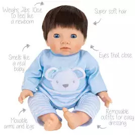 Tiny Treasures Doll in Blue Bear Outfit - 17inch/44cm714/5690 | argos.co.uk