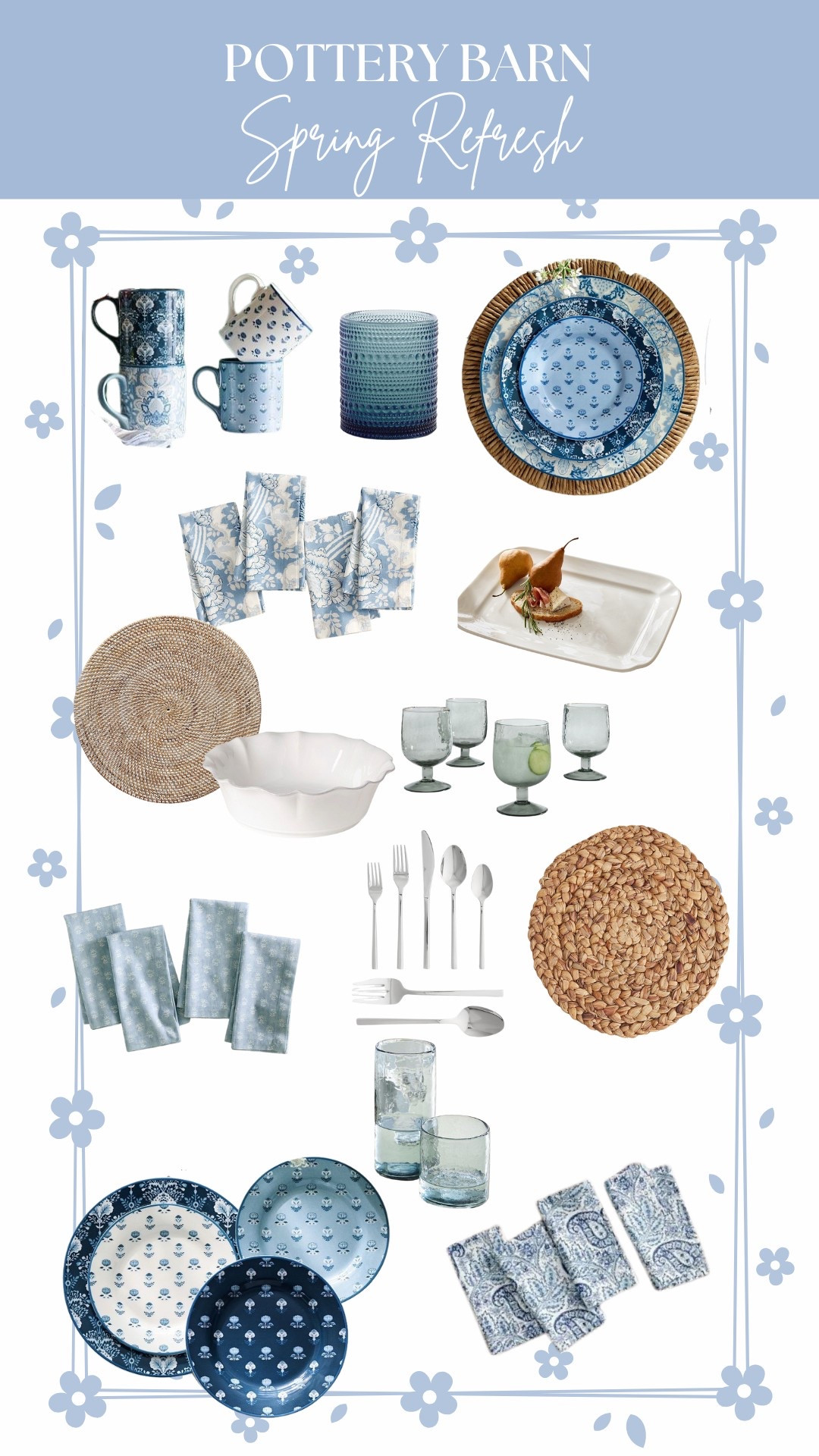 Ready for Spring with a Kitchen Refresh  at Pottery Barn 


Coastal Decor 
Cottage Decor 
Farmhouse Decor 
Blue and White Decor 
Blue and White Mug
Blue and White Dishware 
Pottery Barn
Pottery Barn Kravat 
Home refresh

#LTKHome #LTKStyleTip #LTKSeasonal
