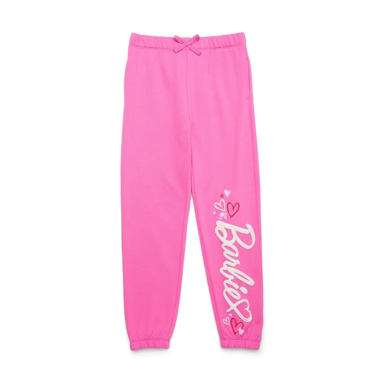 Barbie Hearts Girls Valentine's Day Jogger Pants, Sizes 4-16 - Walmart.com | Walmart (US)