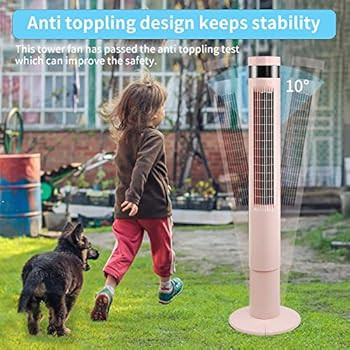 R.W.FLAME Tower Fan with Oscillation, Remote Control, 3 Wind Modes,Time Settings, Portable Bladeless | Amazon (US)