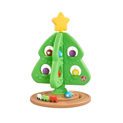 Step2 My First Christmas Tree, Kids Interactive Holiday Toy, 12 Colorful Plastic Ornaments to Decorate, Mini Train Set Circles the Skirt, Made of Durable Plastic, For Toddlers 1.5+ Years Old | Amazon (US)