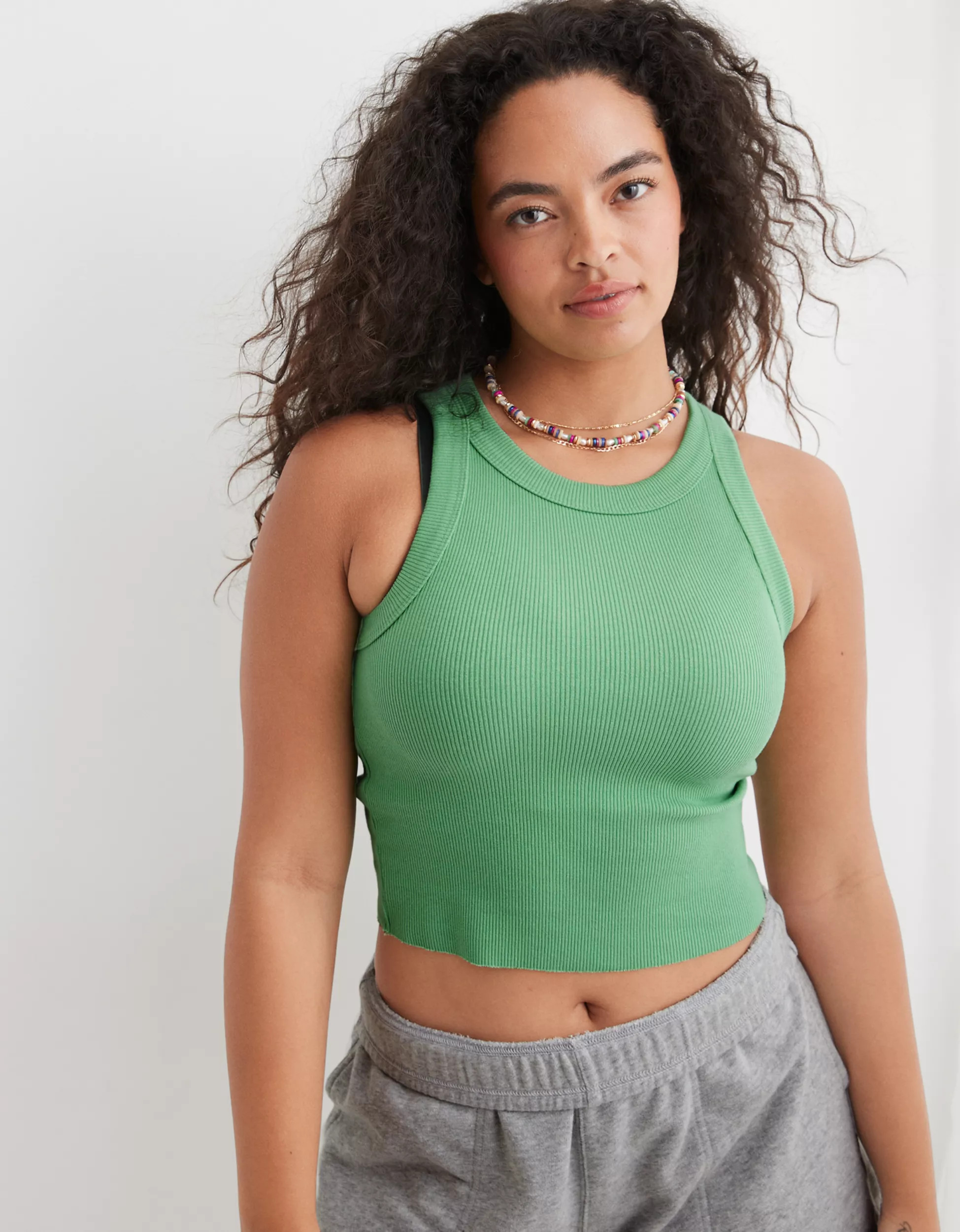 Aerie Free Spirit Ribbed Tank Top | Aerie